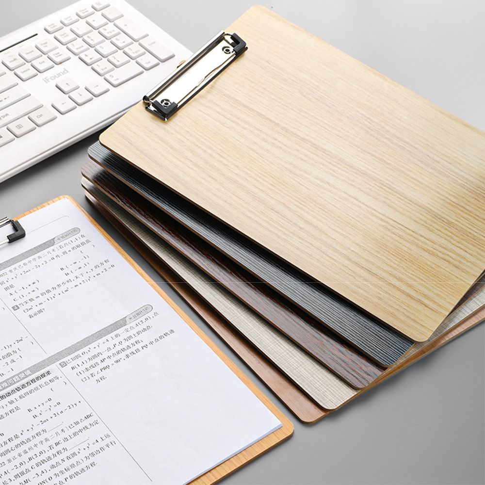 File Folder Hanging - Ahşap A4 Not Dosyası Sert Karton