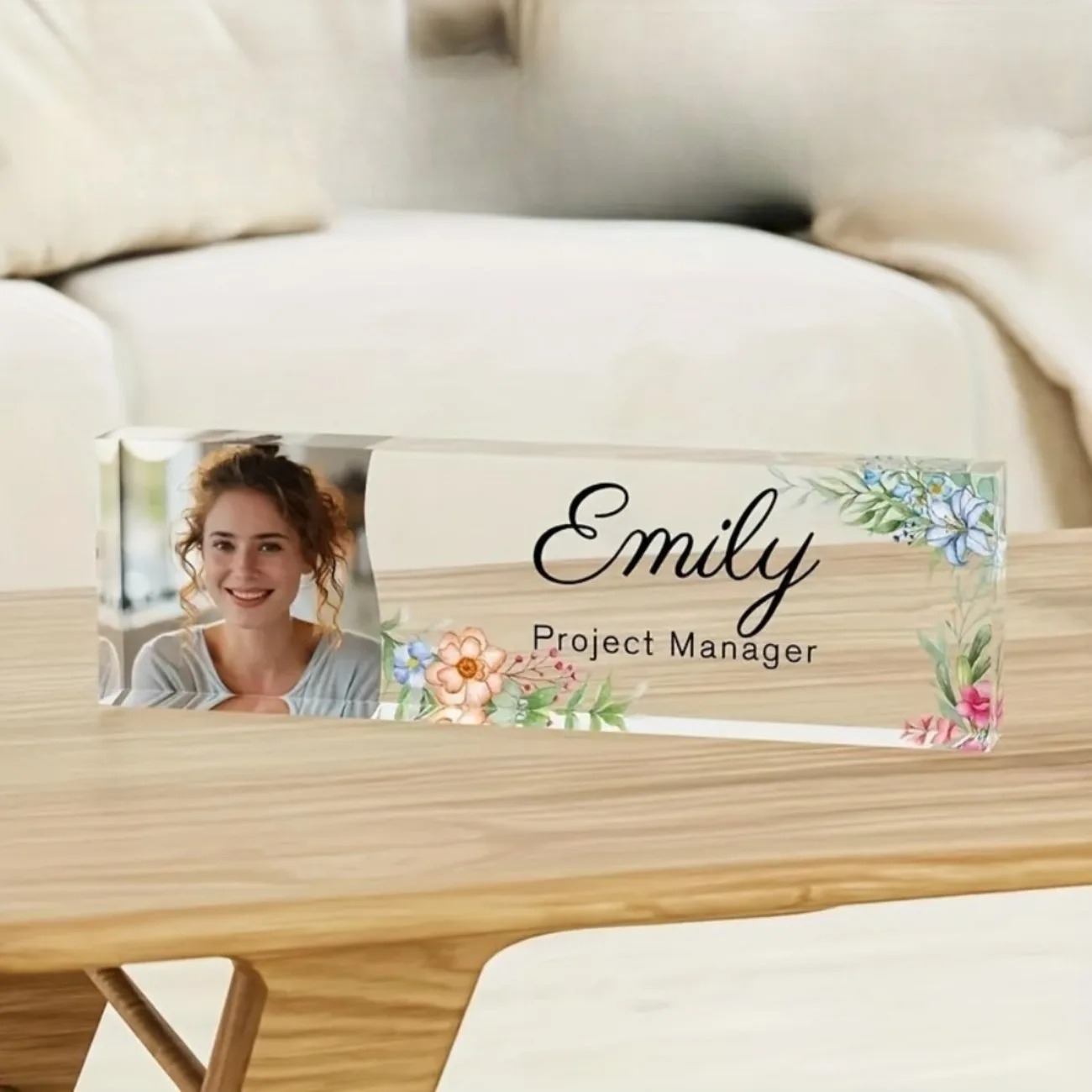 1 Adet Kişiselleştirilmiş Çiçe - Desk Name Plate incelemesi ve fiyatı