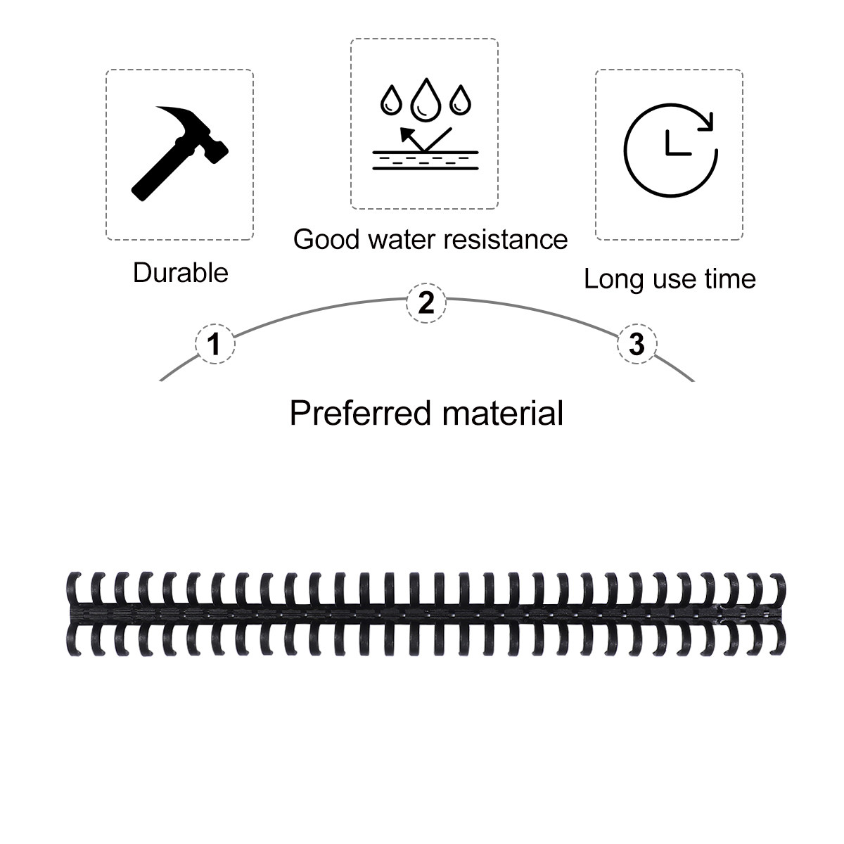 10 Adet Plastik Tarak Şeklinde - Binding Comb Plastic incelemesi ve fiyatı