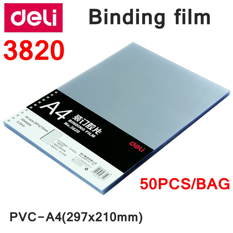 50 adet Deli 3820 A4 PVC tarak - Binding Comb Plastic incelemesi ve fiyatı