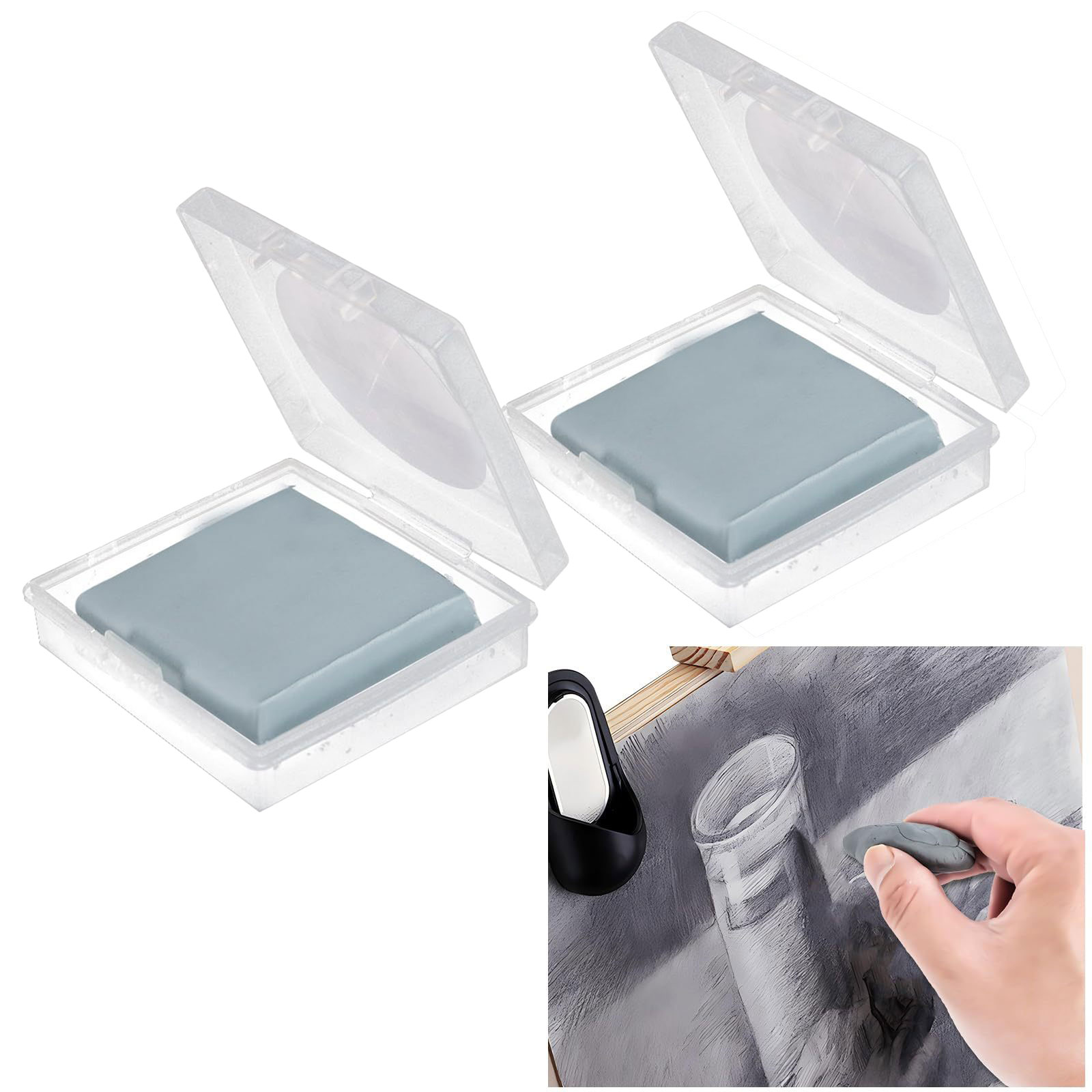 Sanatçılar için 2 adet yoğrula - Rubber Eraser Kneaded incelemesi ve fiyatı