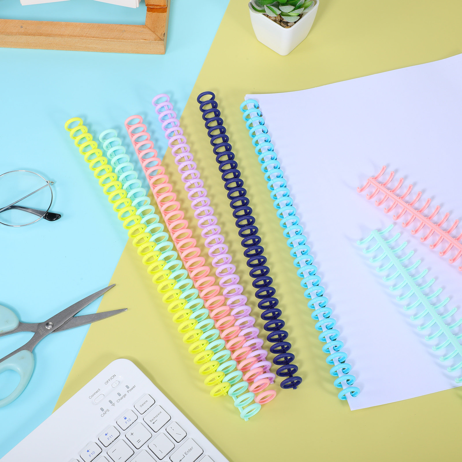 12 Adet Esnek Plastik Ciltleme - Binding Comb Plastic incelemesi ve fiyatı